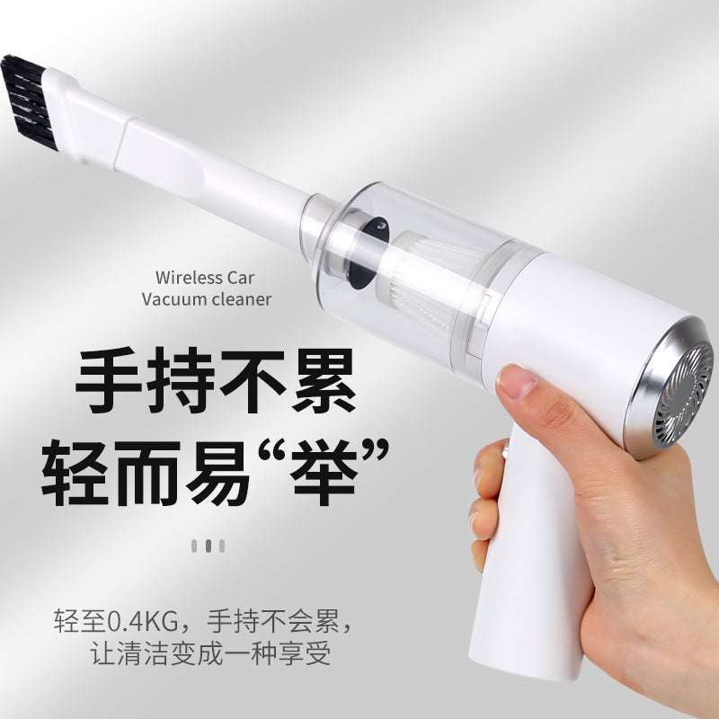 Car vacuum cleaner wireless charging household dual-purpose vacuum cleaner mini portable handheld car vacuum cleaner
